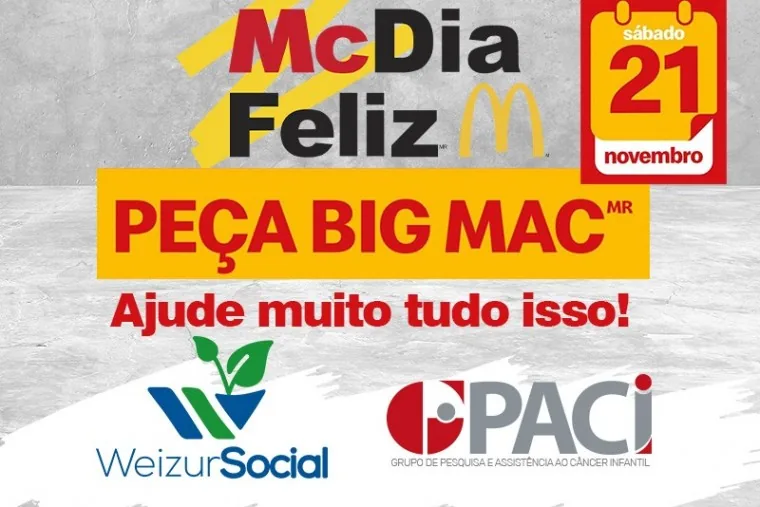 McDia Feliz Campanha de Arrecadação do McDonald´s
