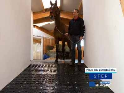 Piso de Borracha para Equinos Belmondo Step 2