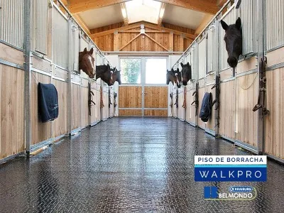 Piso de Borracha para Equinos Belmondo Walkpro Weizur